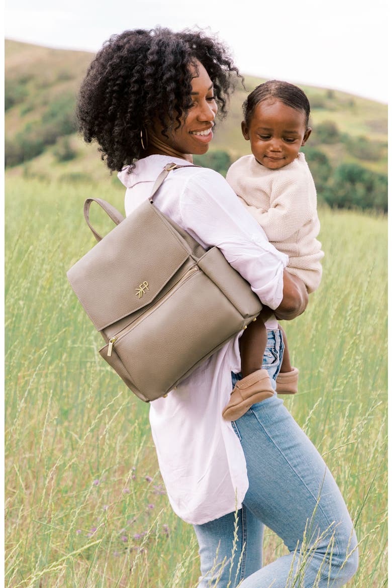 Mini Classic Diaper Backpack, Alternate, color, MEDIUM BEIGE