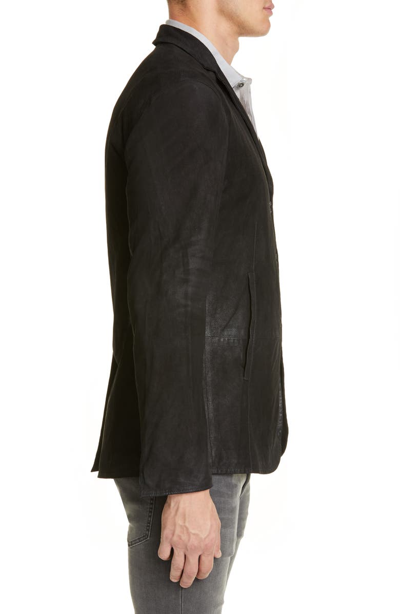 John Varvatos Slim Fit Suede Blazer, Alternate, color, 