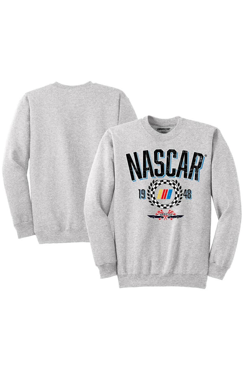 NASCAR Men's NASCAR Heather Gray Team Pullover Sweatshirt, Alternate, color, Heather Gray