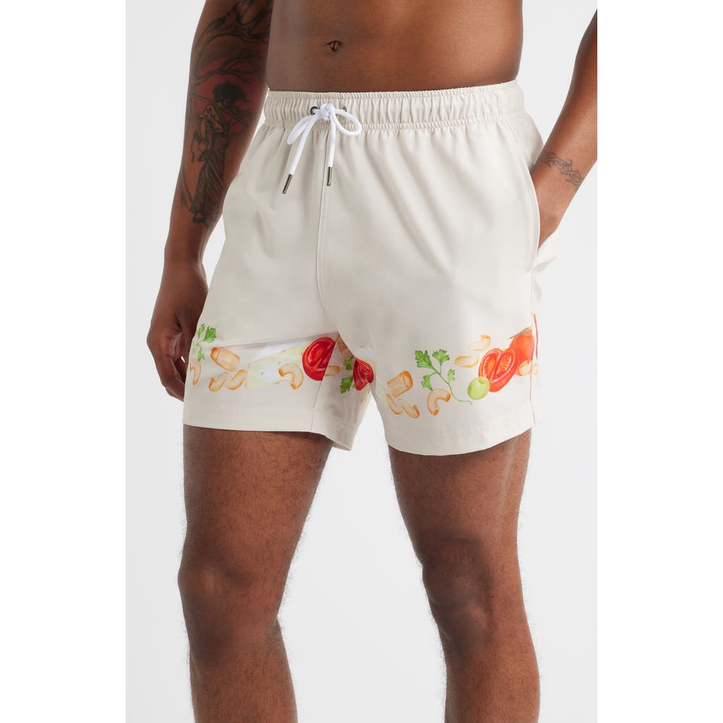 MAVRANS Ciao Waterproof Swim Trunks in White  product