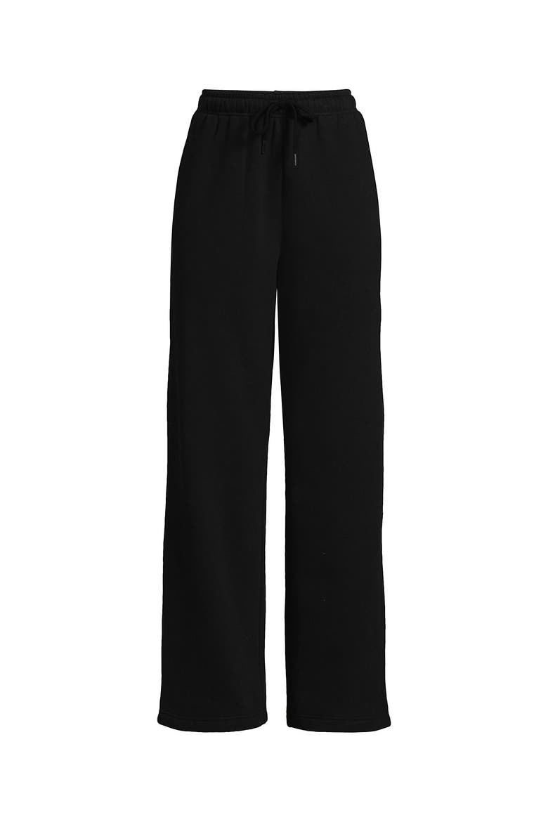 Serious Sweats High Rise Relaxed Straight Leg Pants, Alternate, color, Black