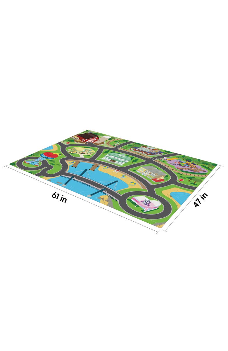 Imaginmat Jumbo Paw Patrol Floor Playmat & 2 Toy Cars, 47 X 61",Ages 3+, Alternate, color, Multicolored