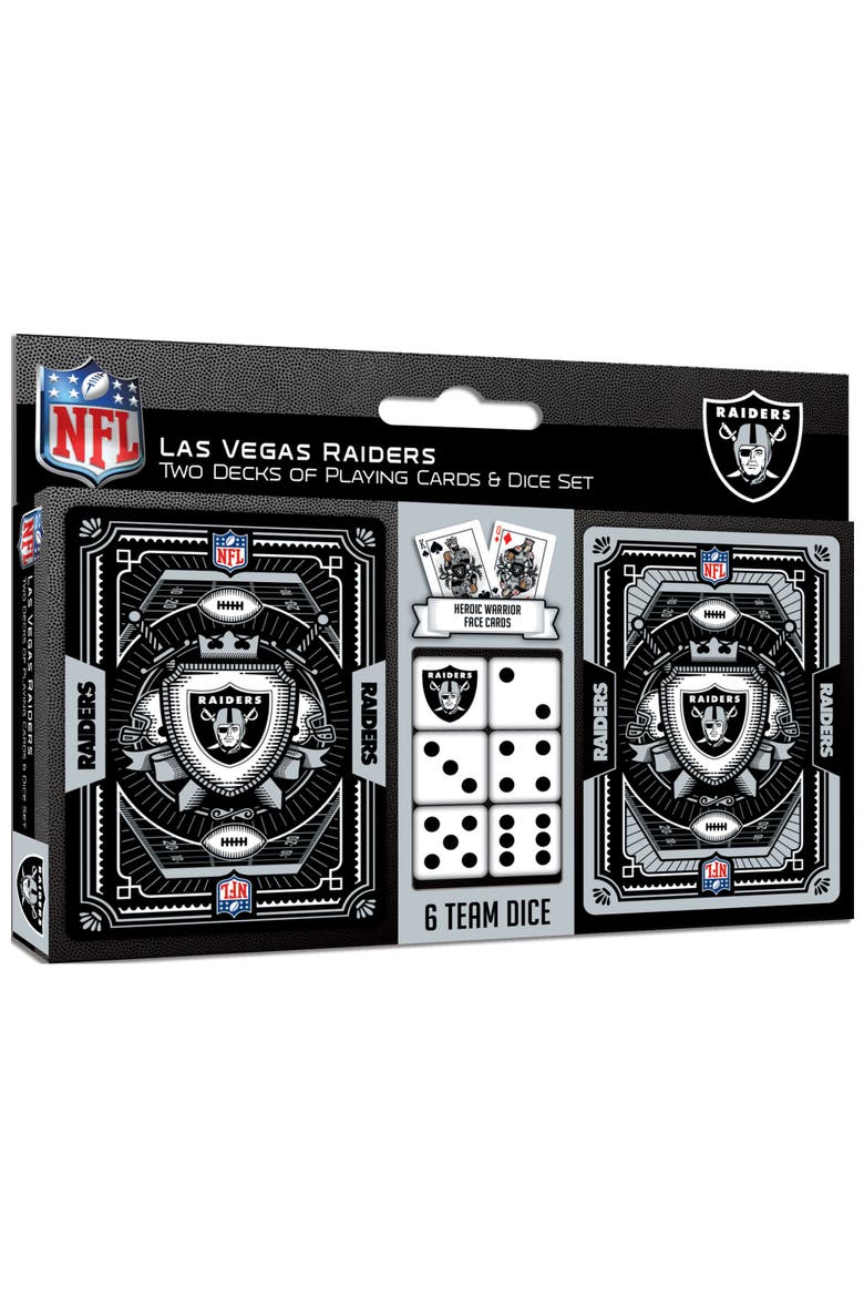 Las Vegas Raiders Playing Cards & Dice, Main, color, Multicolor