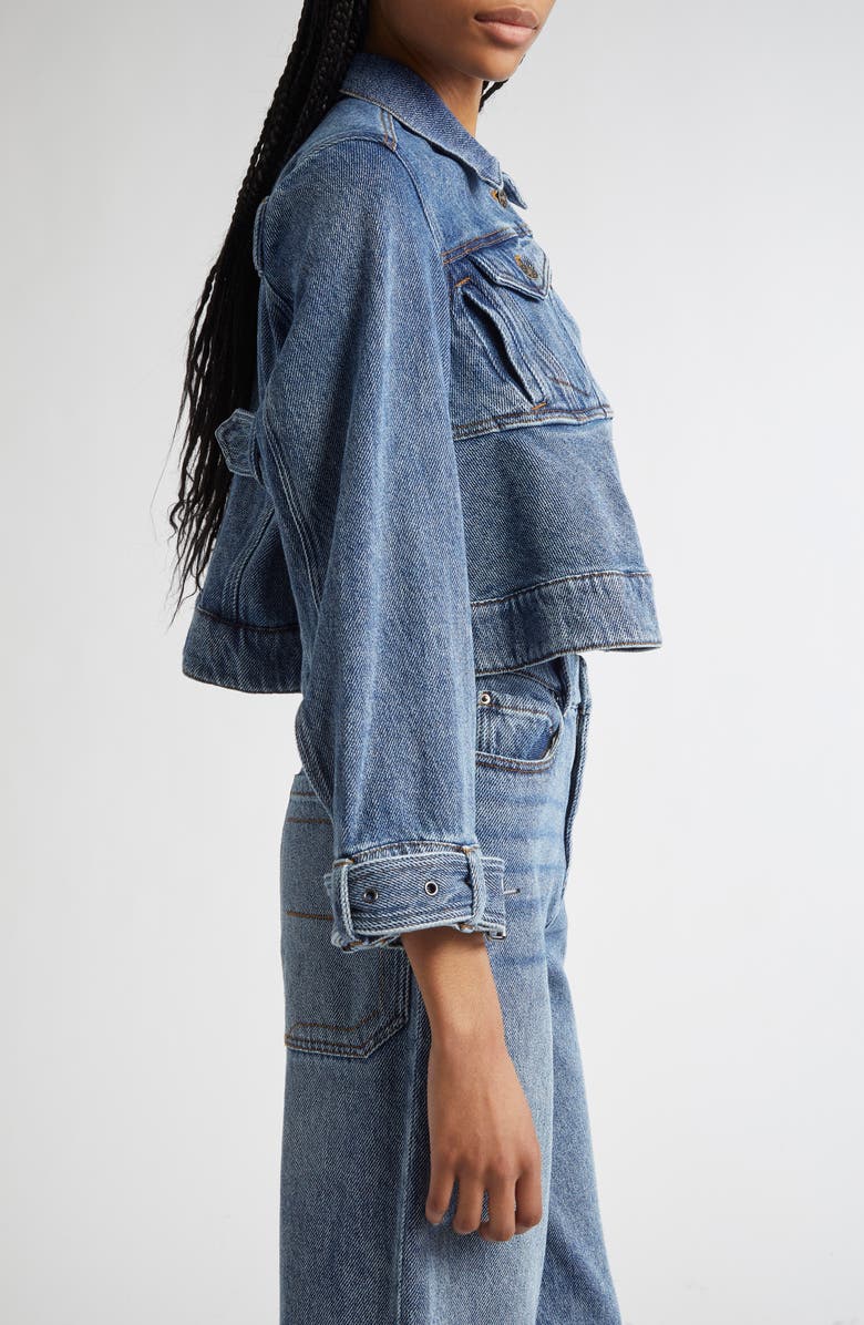 MELITTA BAUMEISTER Denim Crop Jacket, Alternate, color, 