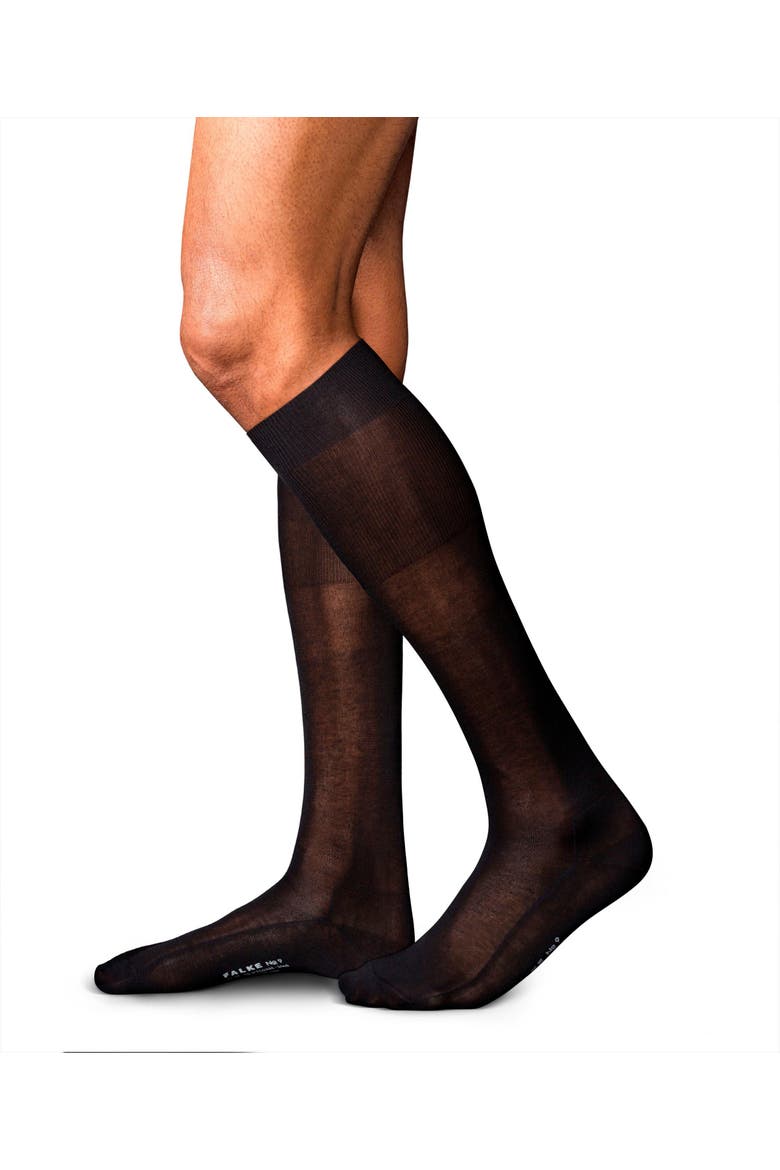 No. 9 Egyptian Cotton Luxury Dress Socks, Alternate, color, Black