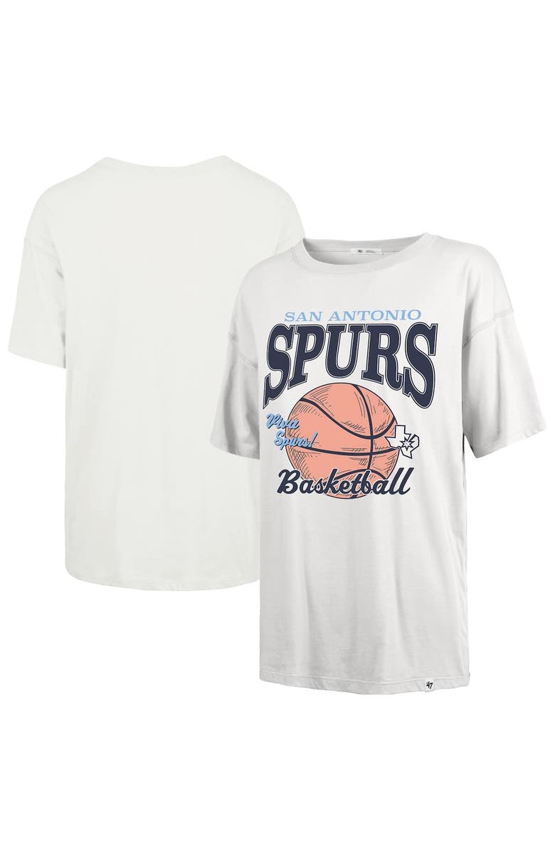 '47 Women's '47 White San Antonio Spurs City Edition Down Court Sadie T-Shirt, Alternate, color, White