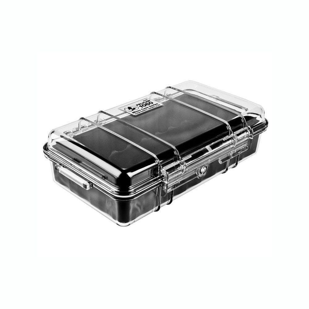 Pelican 1060 Micro Case for iPhone, Cell Phone, GoPro, Camera, and More, Alternate, color, Black/Clear