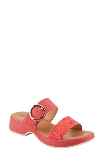 Patrizia By Spring Step Fenna Slide Sandal In Red