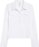 Cinq à Sept Lyric Button-Up Knit Shirt