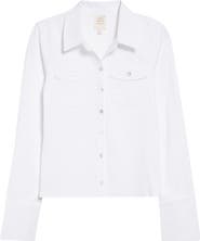 Cinq à Sept Lyric Button-Up Knit Shirt