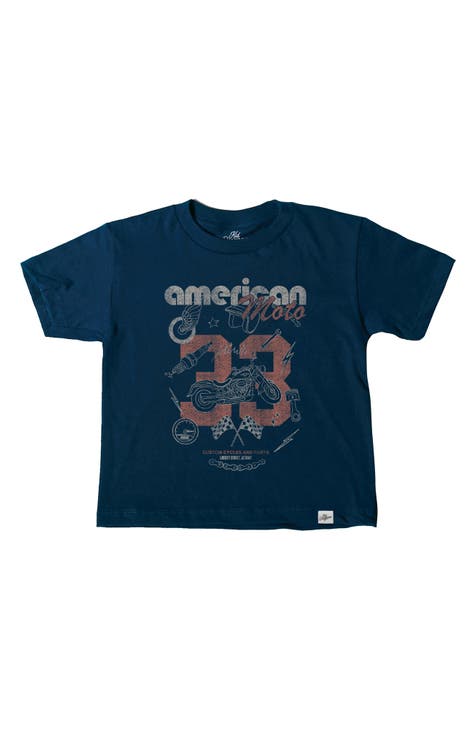 Kids' American Moto Graphic T-Shirt (Big Kid)