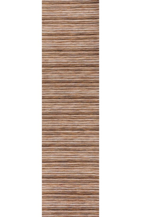 Finn Modern Farmhouse Pinstripe Indoor/Outdoor Area Rug