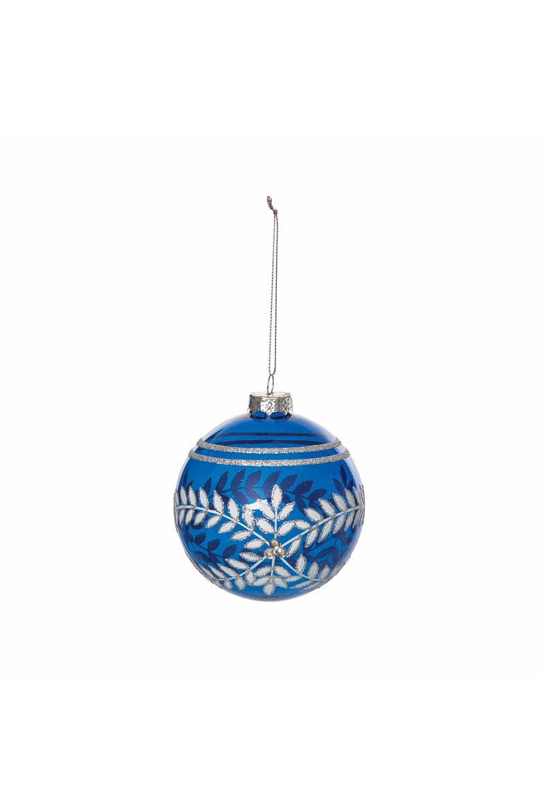 Winter Classic Orb Christmas Tree Ornament, Main, color, Blue