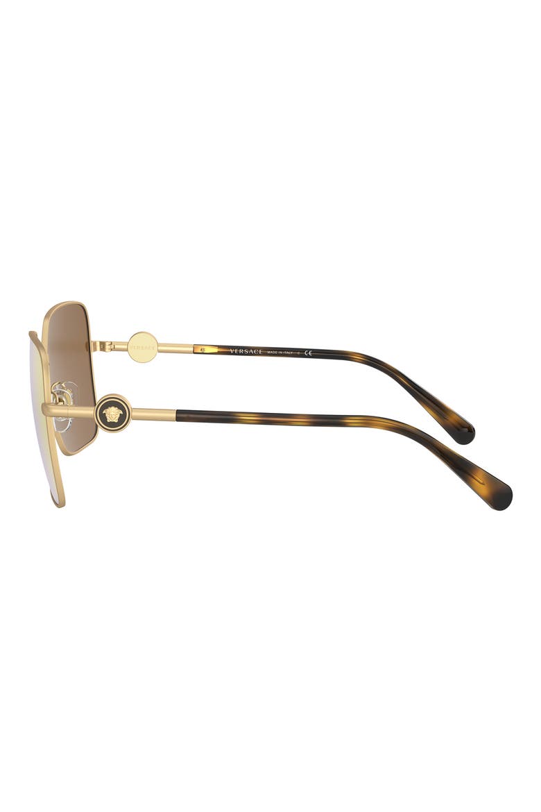 59mm Polarized Square Sunglasses, Alternate, color, MATTE GOLD