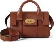 Mulberry Mini Bayswater Grained Leather Handbag
