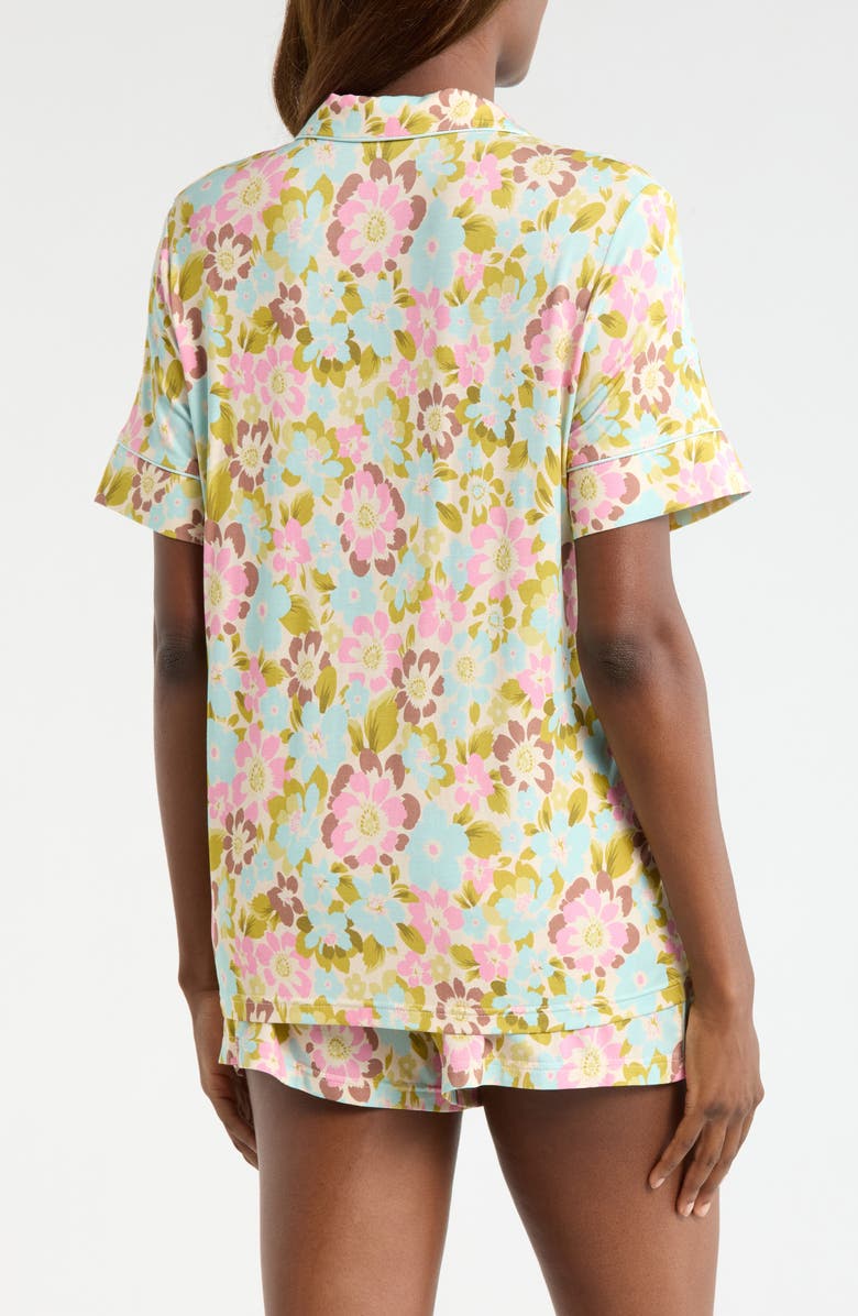 KILO BRAVA Stretch Modal Short Pajamas, Alternate, color, Painted Blooms