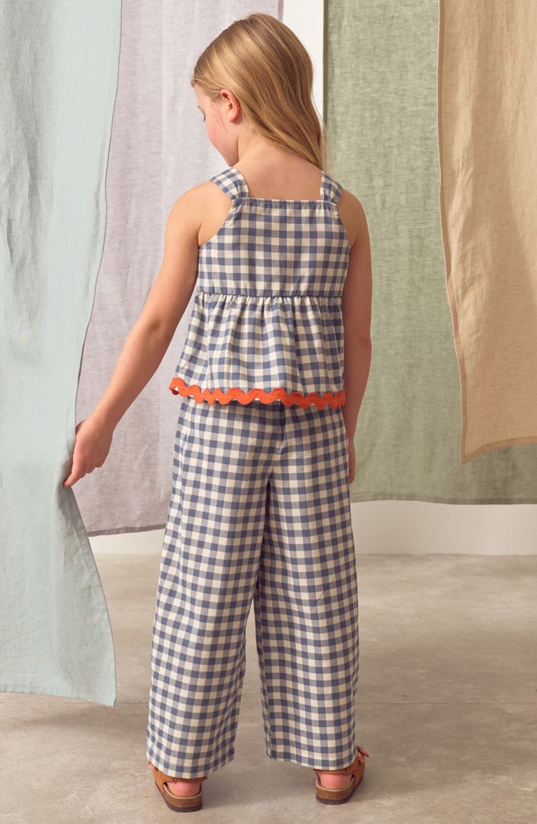 NEXT Kids' GIngham Peplum Tank & Pants, Alternate, color, Blue