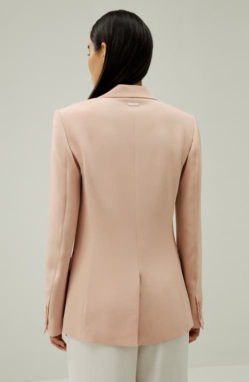 Lilysilk Mahogany Rose Silk Blazer In Mahogany Rose