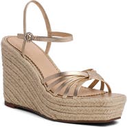 Cinq à Sept Helen Metallic Espadrille Wedge