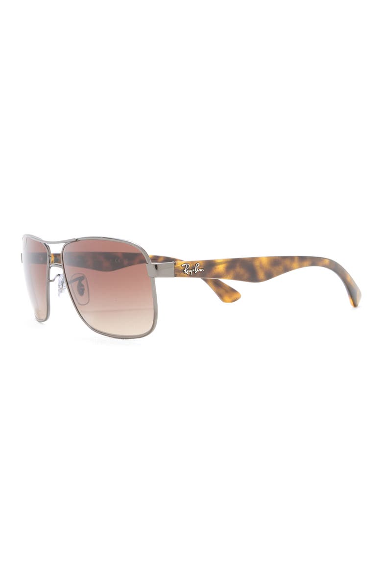 59mm Navigator Sunglasses, Alternate, color, GUNMETAL