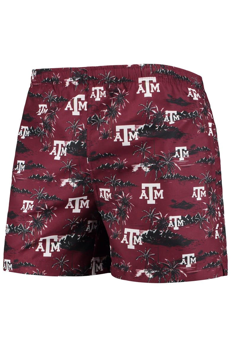 Men's FOCO Maroon Texas A&M Aggies Island Palm Swim Trunks, Alternate, color, Maroon