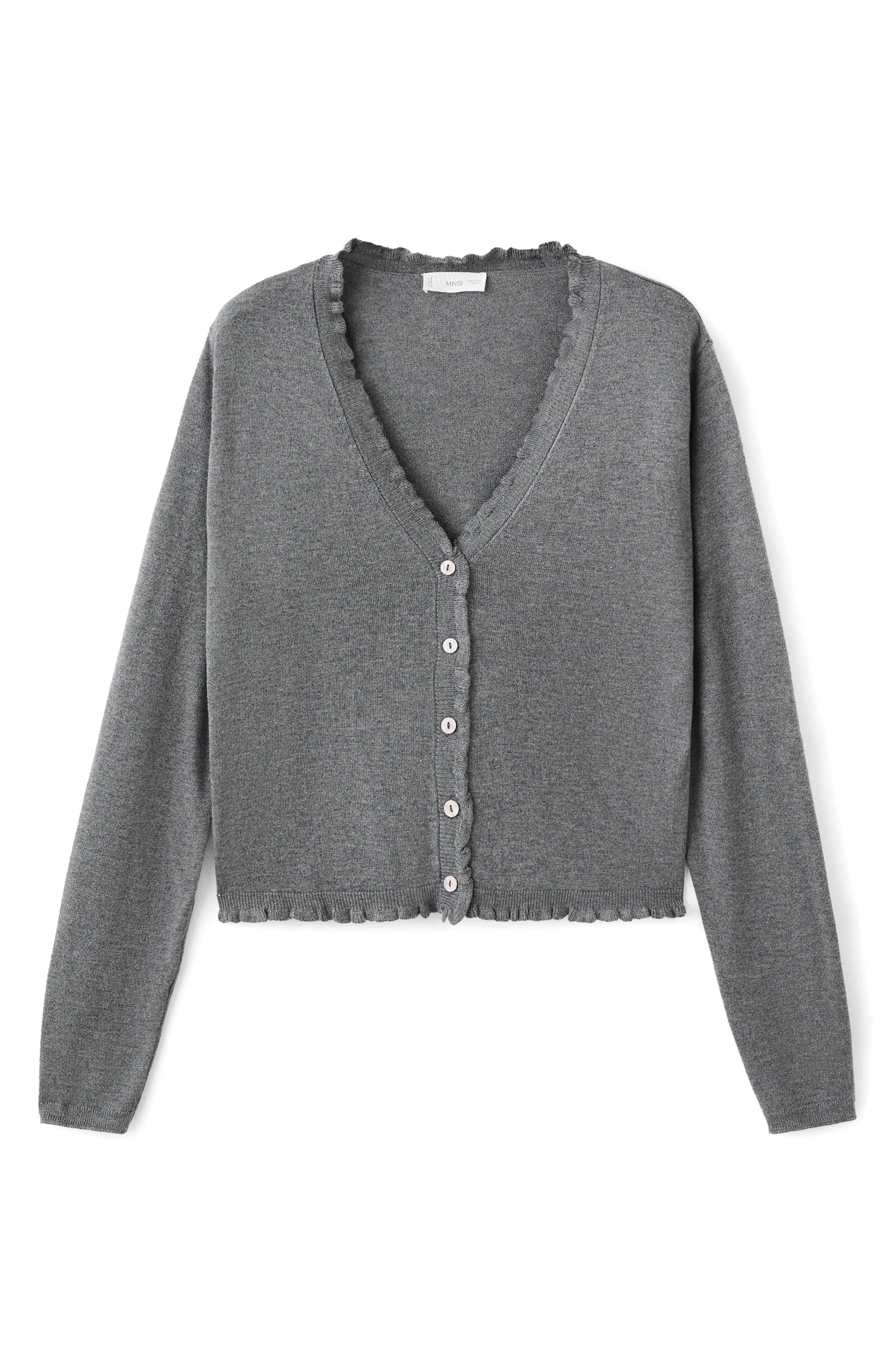 Ruffle Crop Cardigan