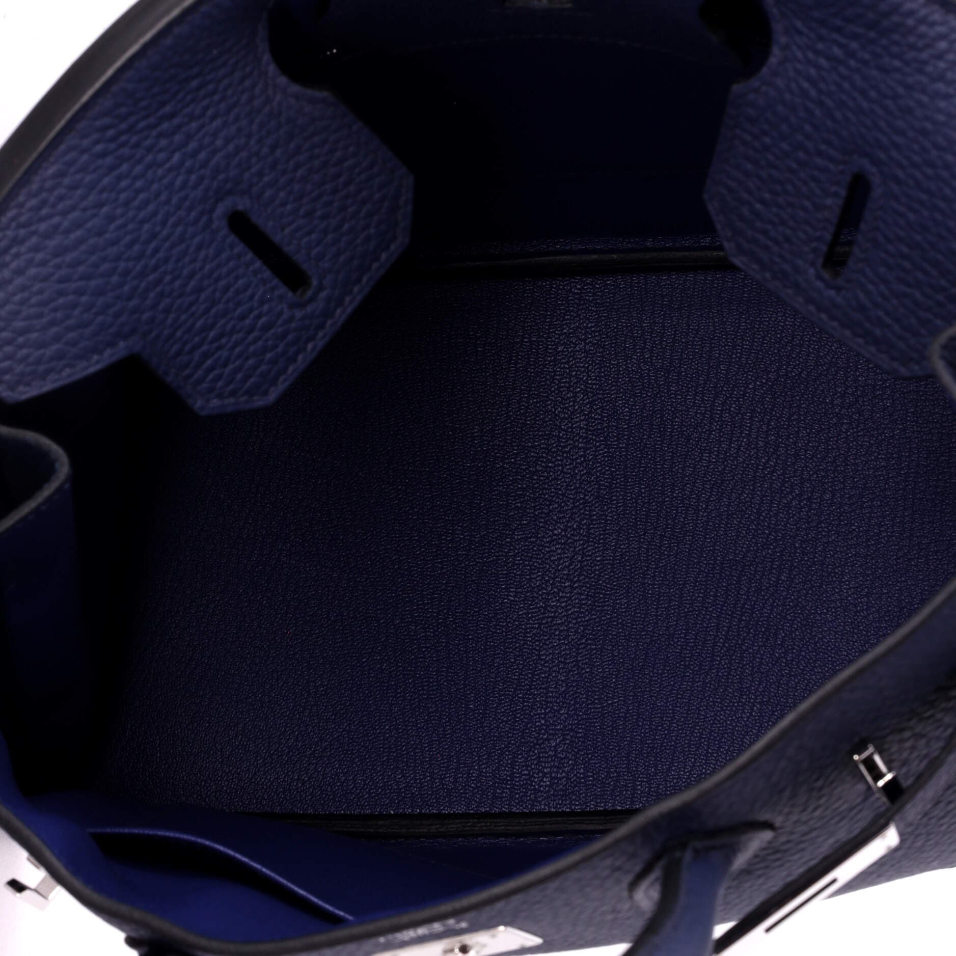 Birkin Handbag Verso Togo with Palladium Hardware 30, Alternate, color, Blue
