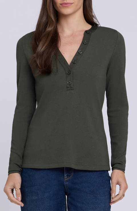 Emery Rib Henley Top