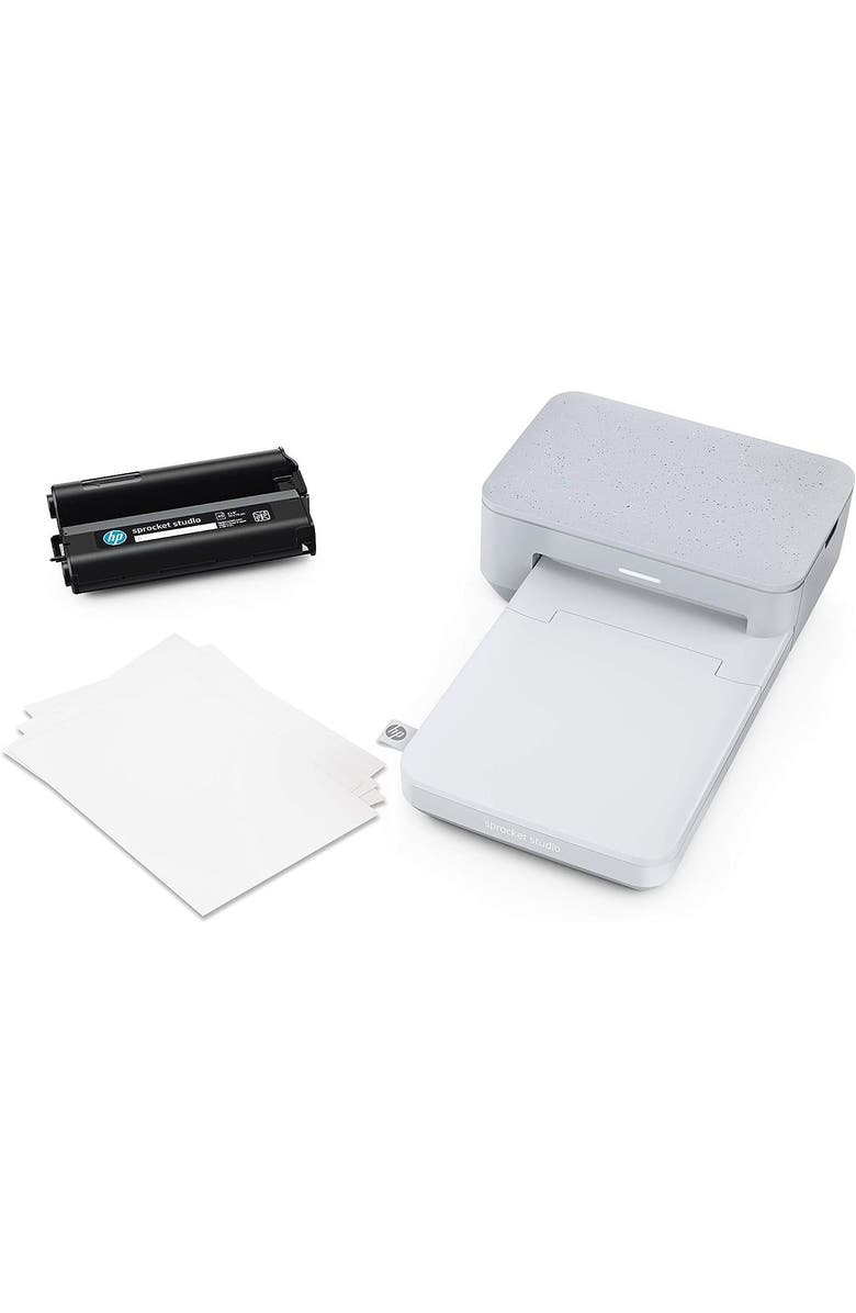 HP Photo Paper and Cartridges Compatible with Sprocket Studio Printers, Alternate, color, White