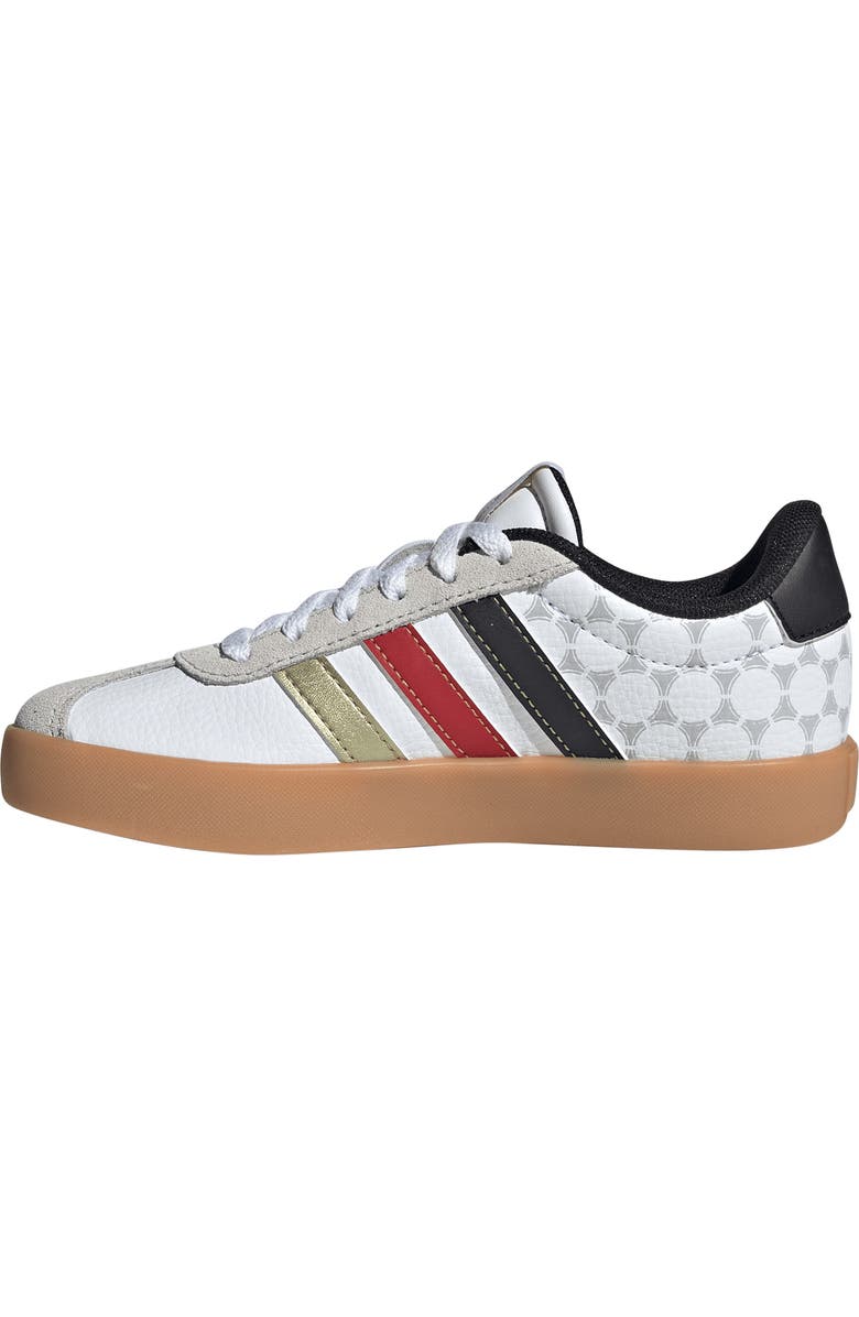 adidas Kids' VL Court 3.0 Sneaker, Alternate, color, White/ Core Black/ Gold