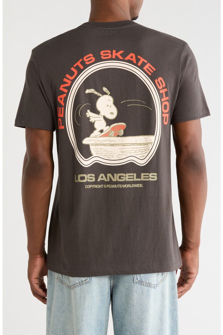 Peanuts Skate Club Graphic T-Shirt, Alternate, color, PIRATE BLACK