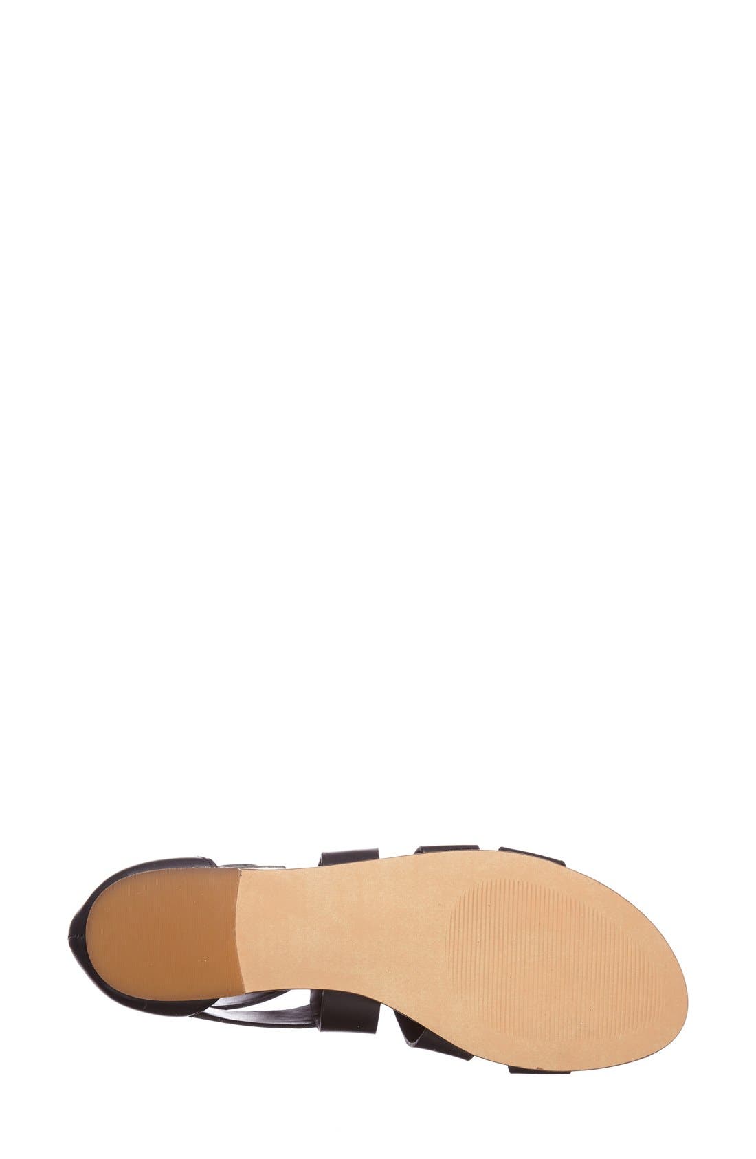 NANCIE SANDAL, Alternate, color, BLACK