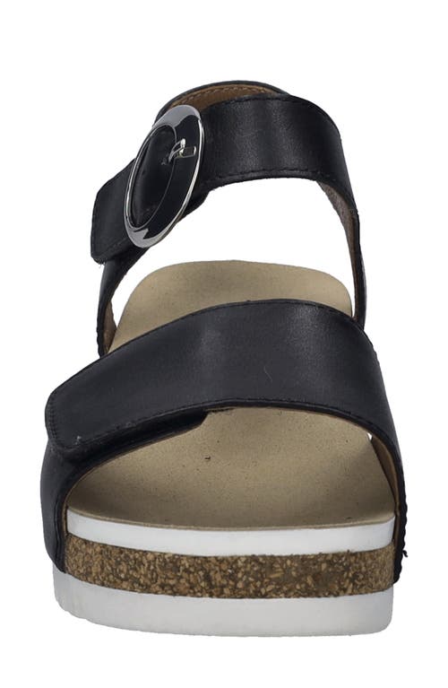 Josef Seibel Quinn 16 Wedge Sandal In Black