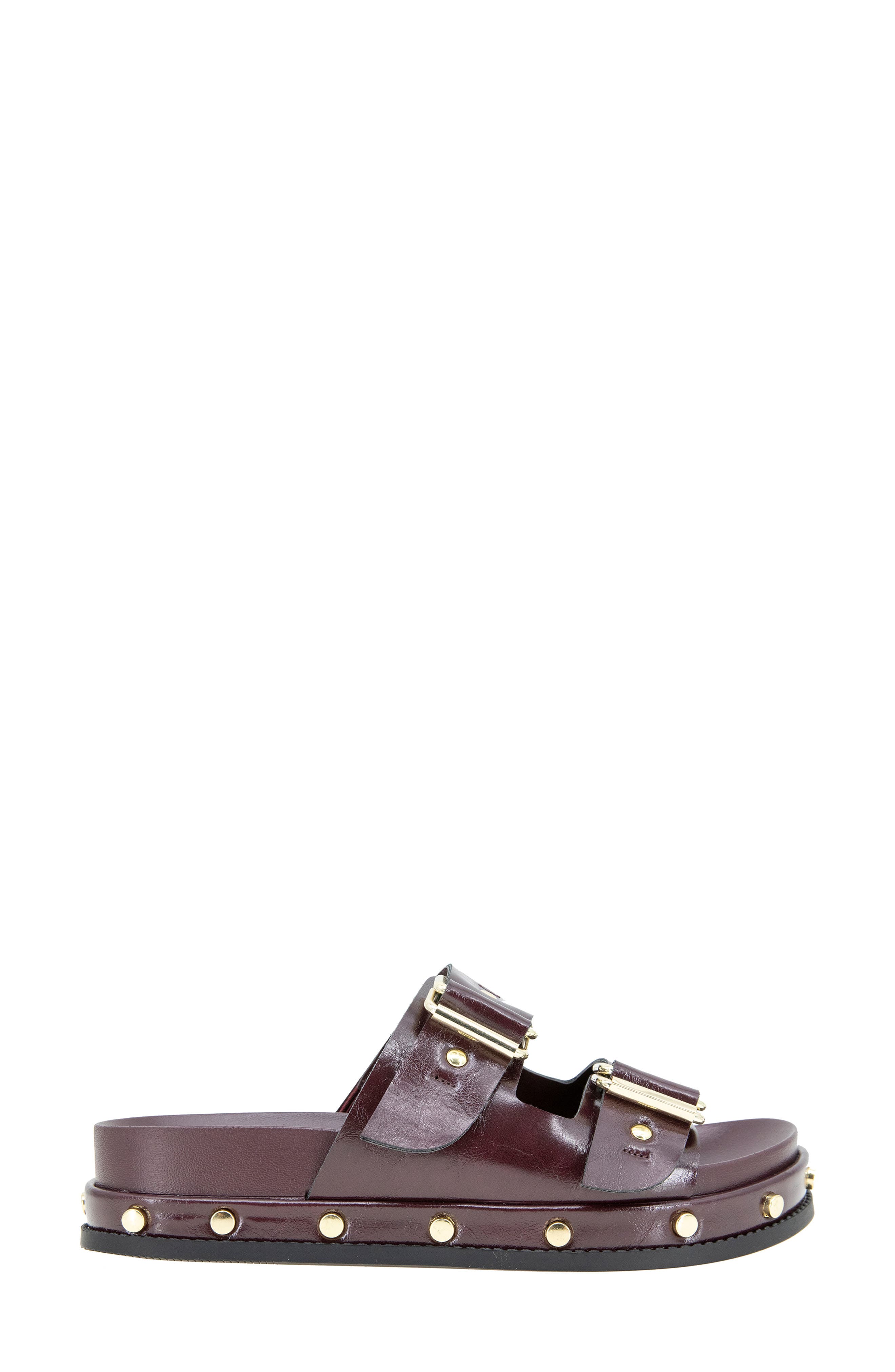 BCBGeneration Bamba Slide Sandal, Alternate, color, Dark Cherry