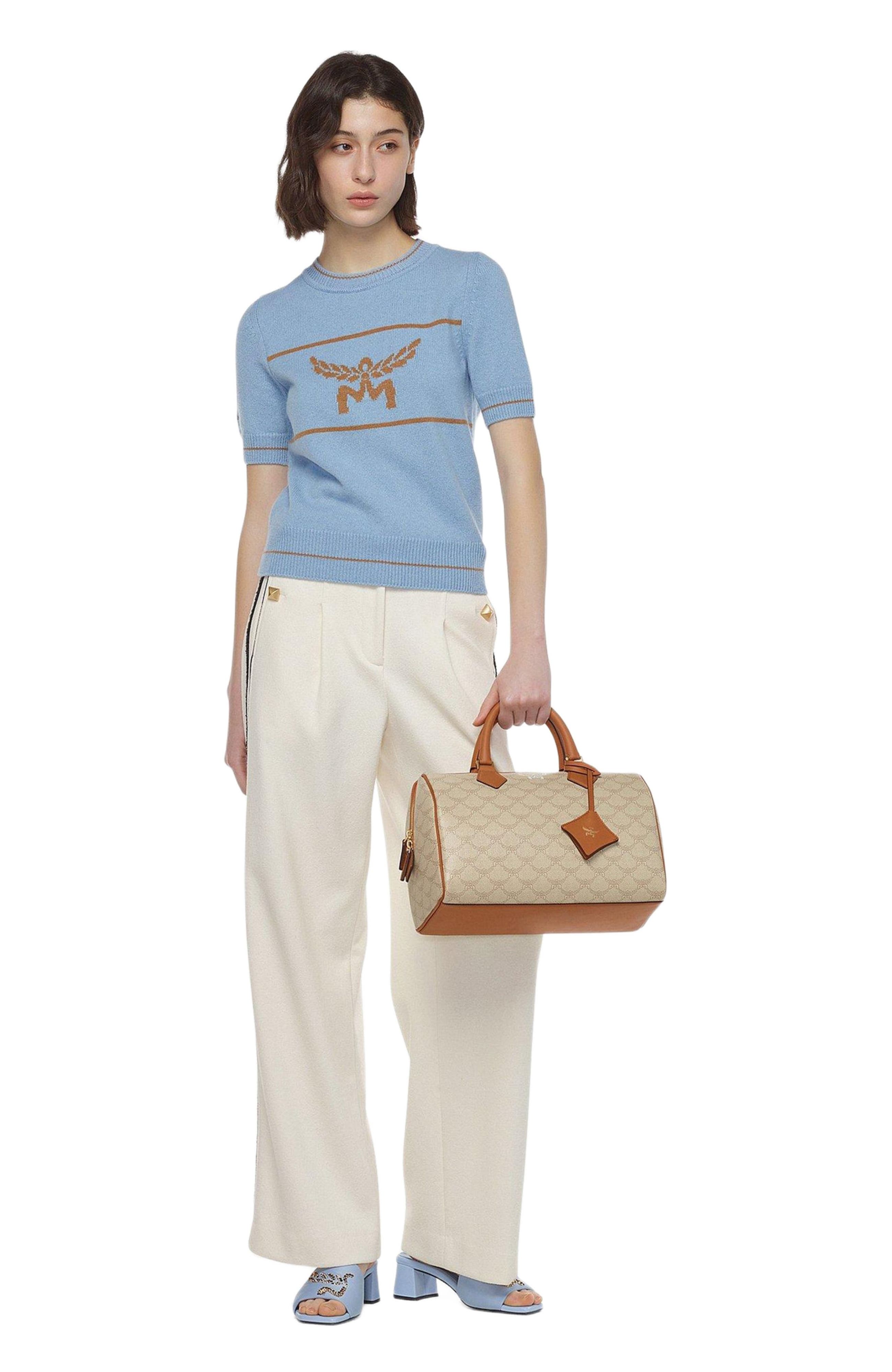 MCM Ella Boston Bag in Lauretos, Alternate, color, 