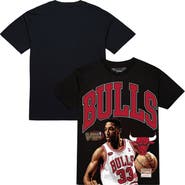 Mitchell & Ness Men's Mitchell & Ness Scottie Pippen Black Chicago Bulls Hardwood Classics Player Arch T-Shirt