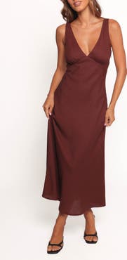 Petal & Pup Shyla Deep V-Neck Cotton Dress