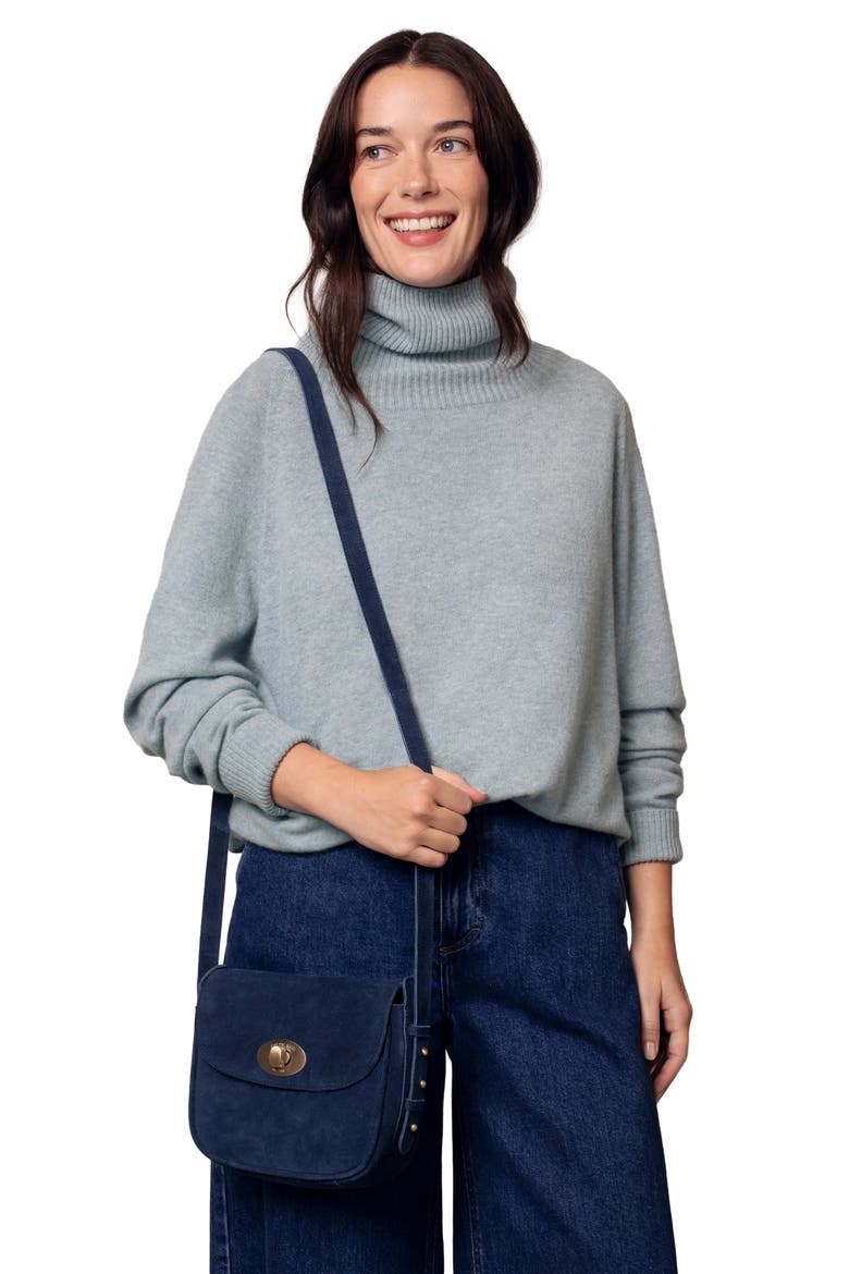Geelong Slouch Turtle Neck Sweater, Alternate, color, Skylight