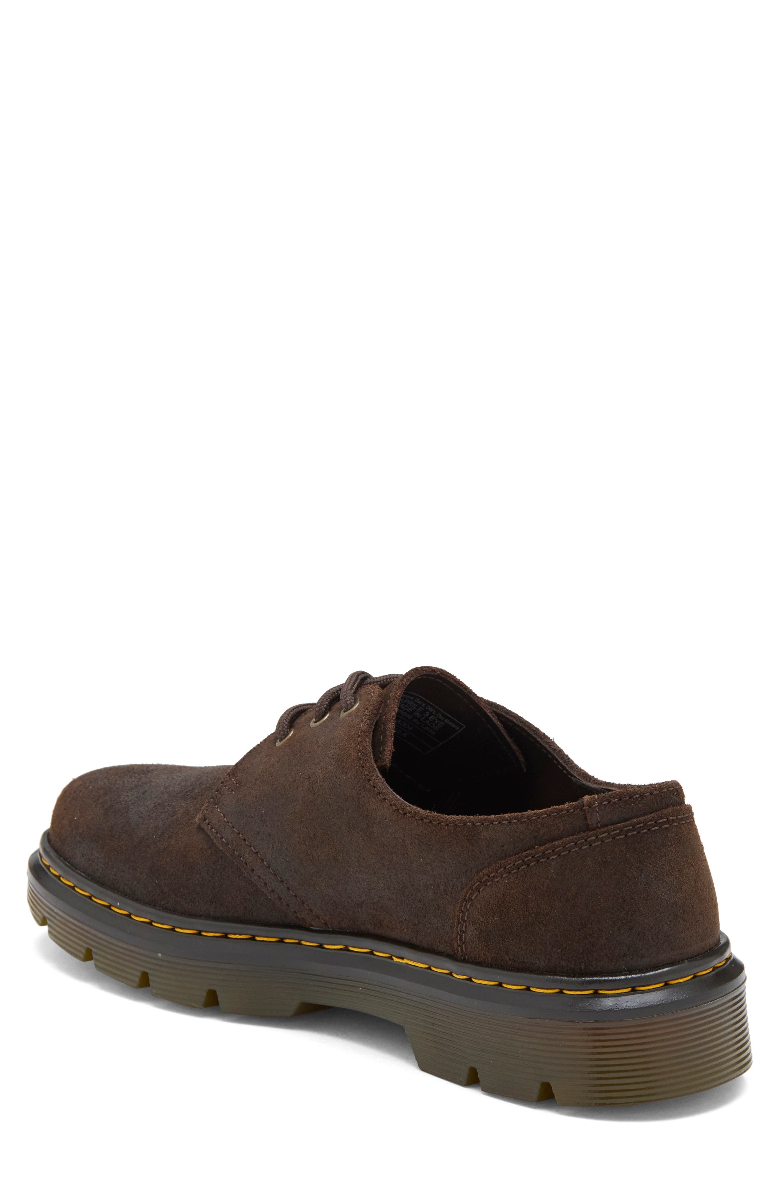 Gender Inclusive Aprile Leather Derby, Alternate, color, DARK BROWN