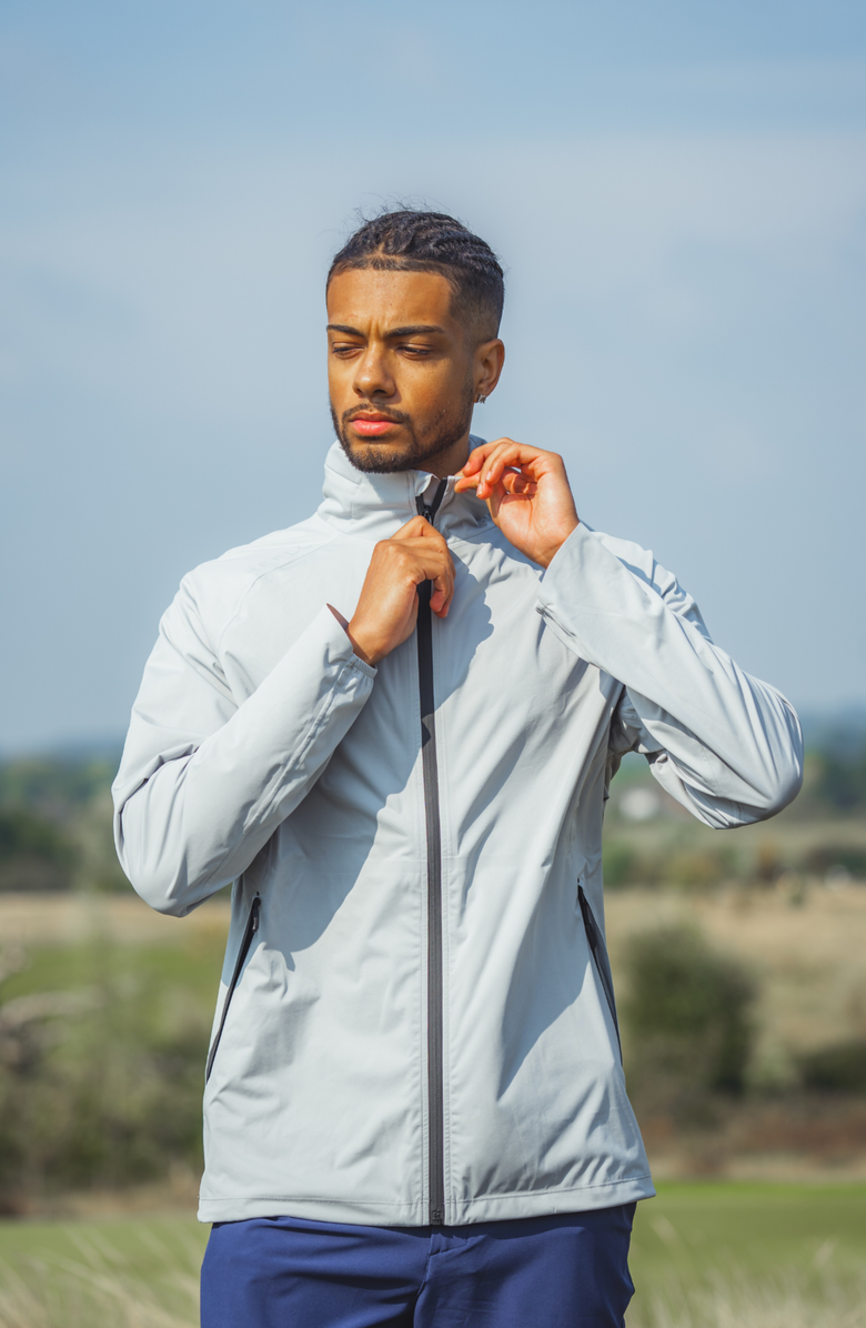 Reflo Evelix Waterproof Recyclable Jacket, Alternate, color, Rock Grey