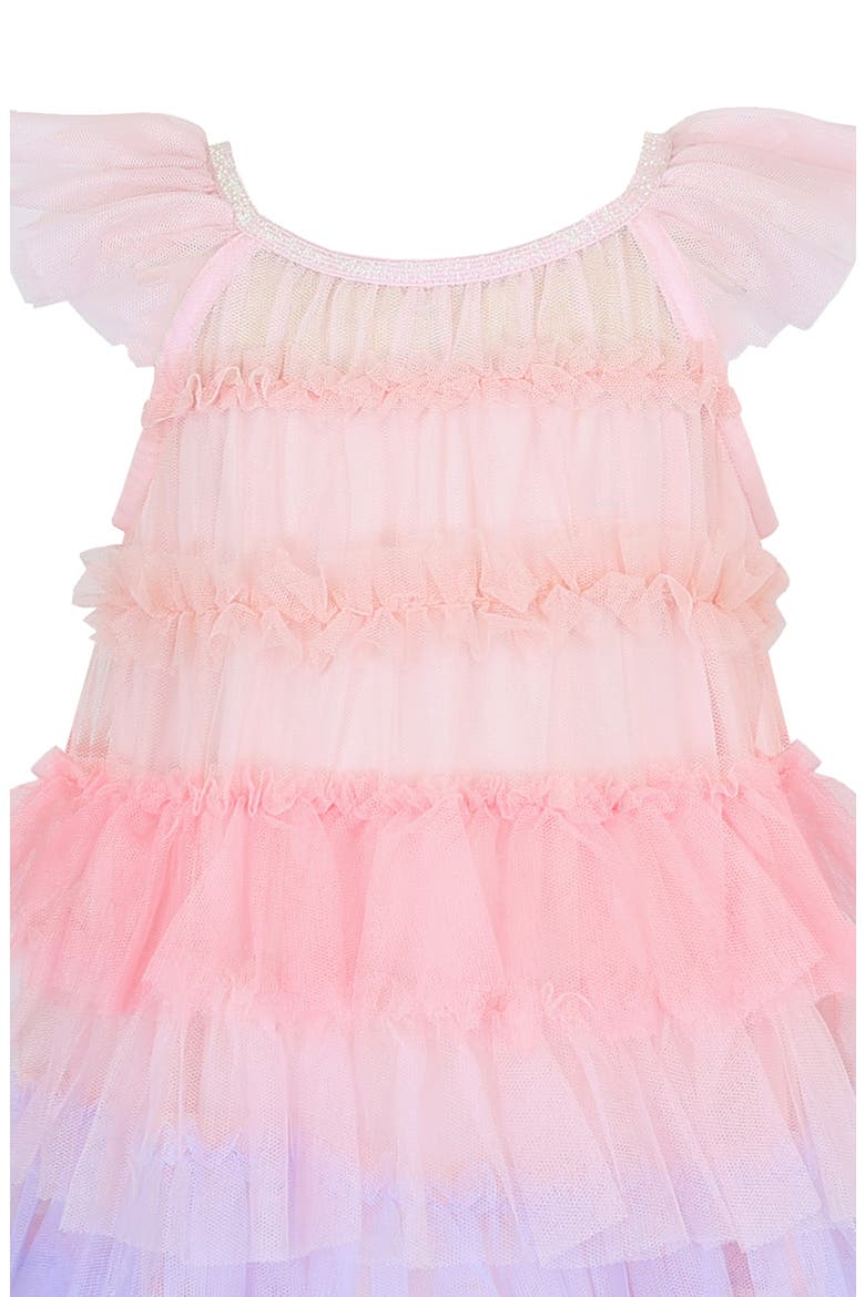 Kids' Tiered Tulle Party Dress, Alternate, color, PINK MULTI