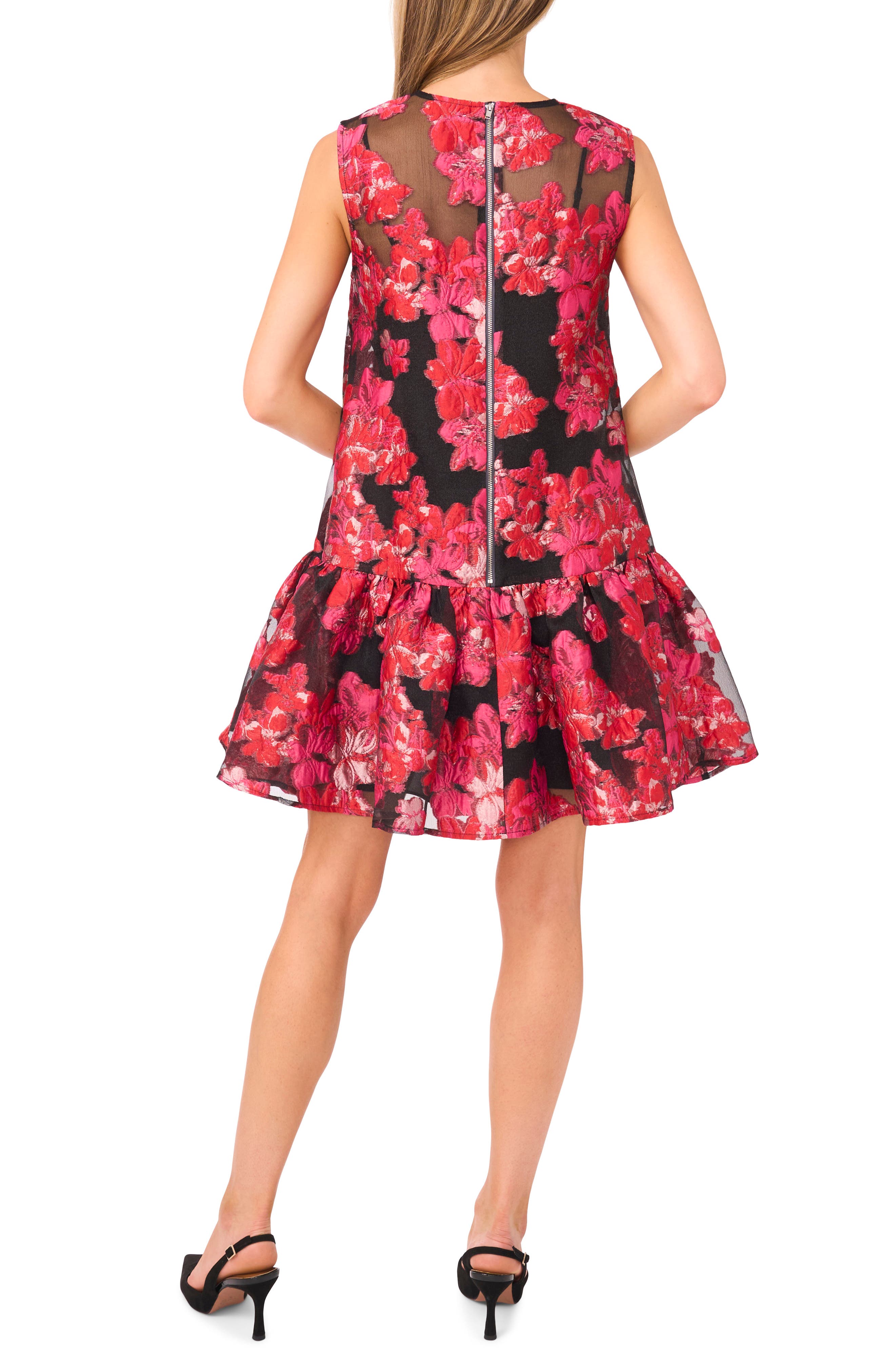 Chloe Floral Brocade Minidress - image 2