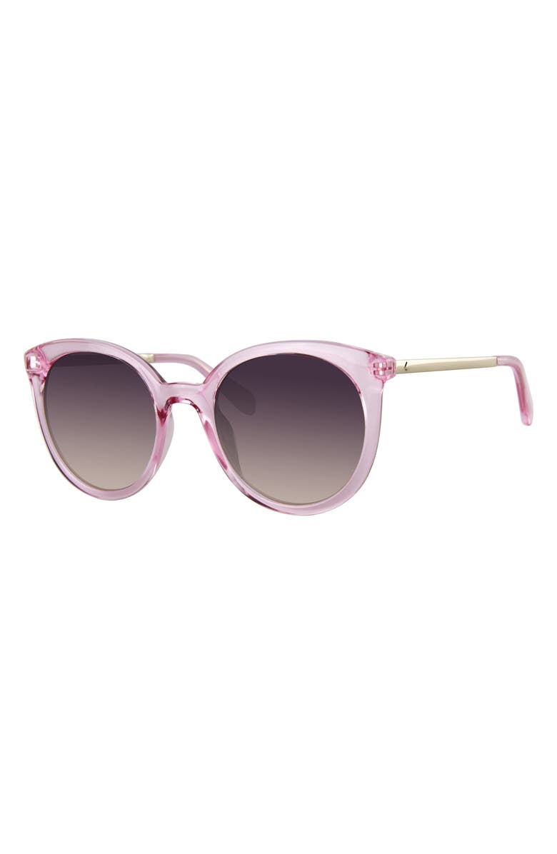 Kate Spade New York 52mm galena round sunglasses, Alternate, color, Lilac/ Pink Ds