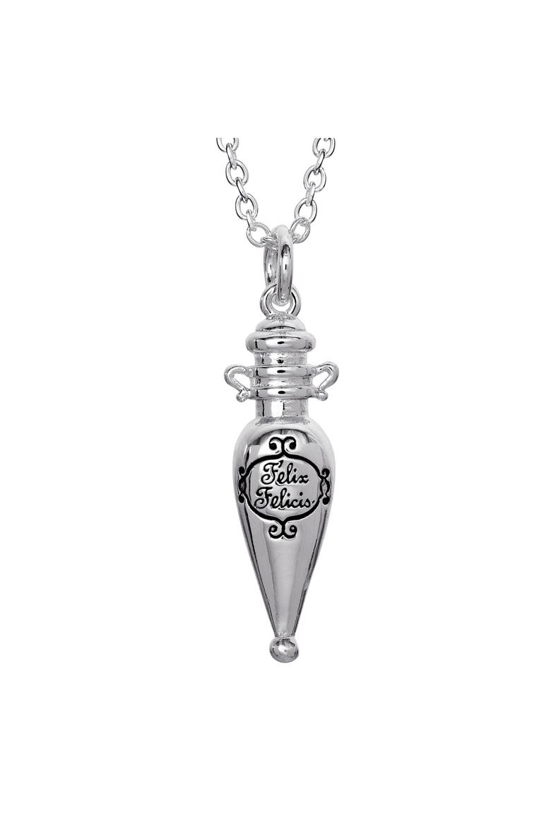 Necklace Official License, Felix Felicis Potion Pendant, 18", Main, color, Silver