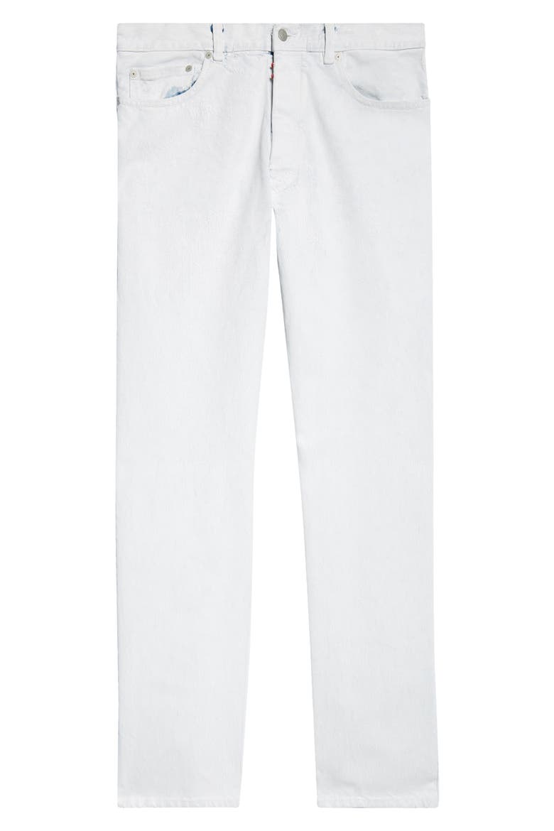 Bianchetto Hand Painted Denim Jeans, Alternate, color, WHITE PAINT