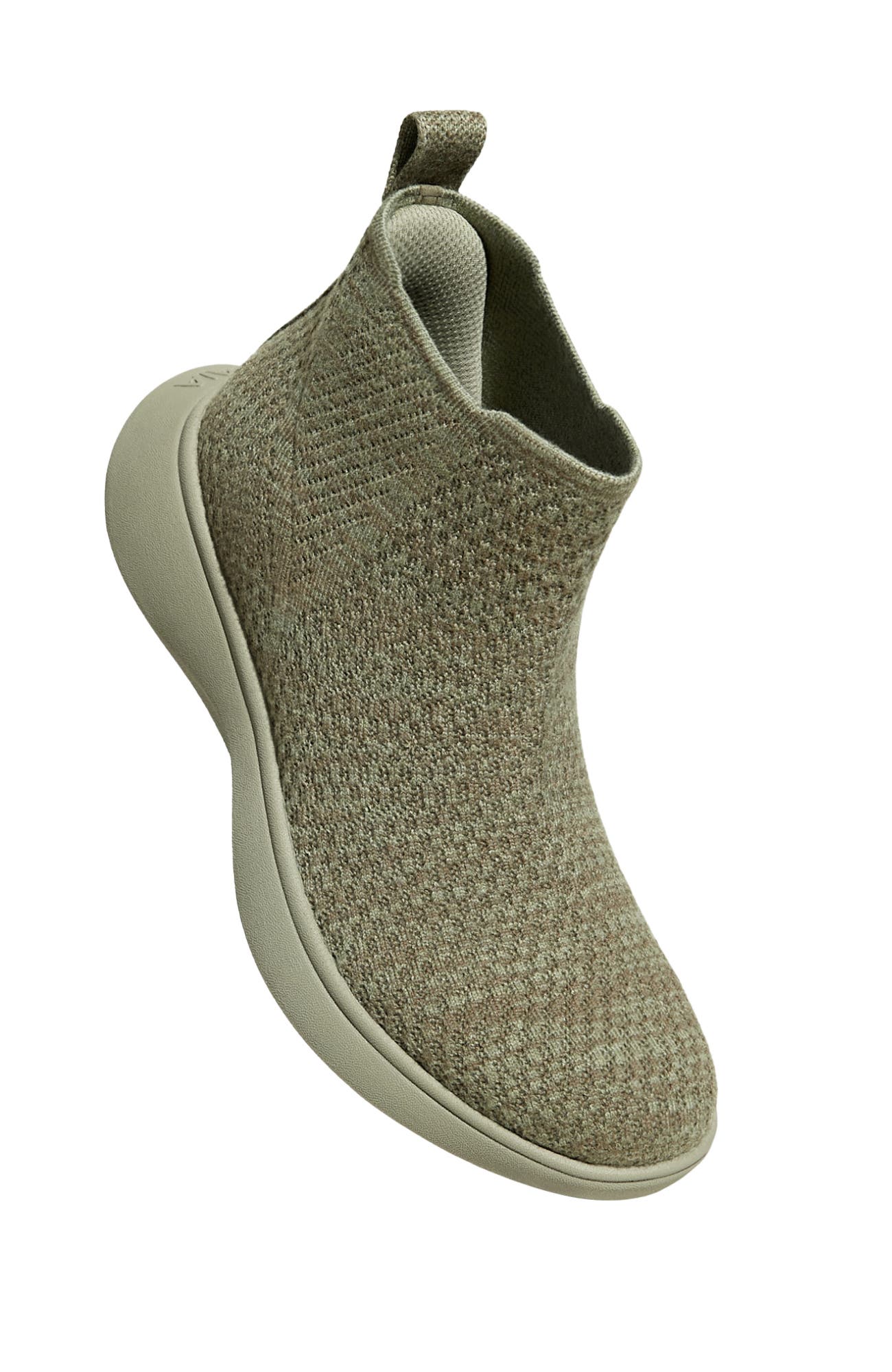 Round-Toe Slip-On Sneaker Boots, Alternate, color, Khaki