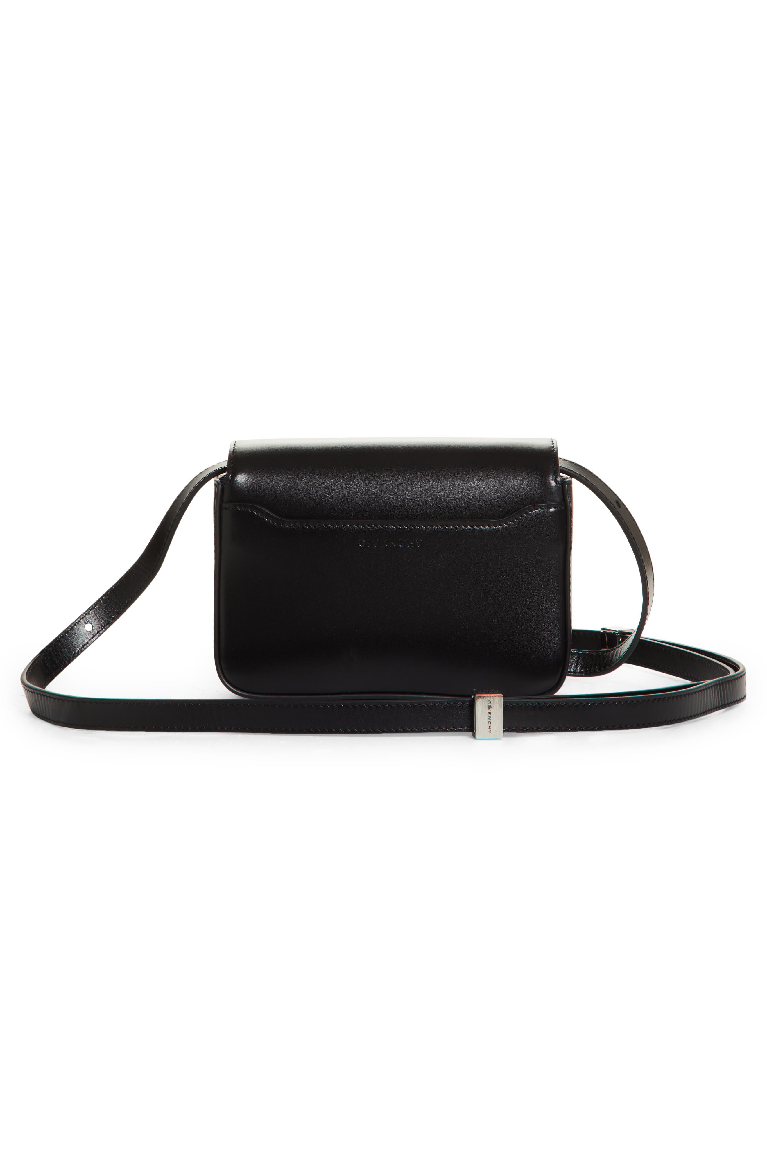Givenchy Mini 4G Leather Crossbody Bag, Alternate, color, 