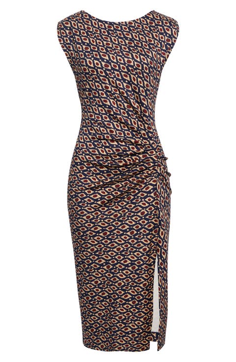 Andie Ruched Side Slit Dress
