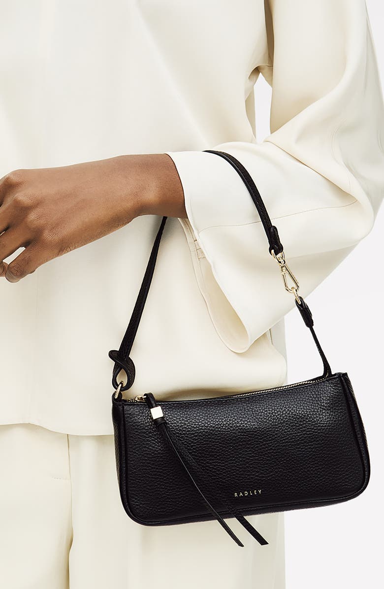 Radley Carlton Close Mini Zip Top Shoulder Bag, Alternate, color, Black