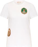 Maison Common Cotton T-Shirt With Embroidery animal portrait motif